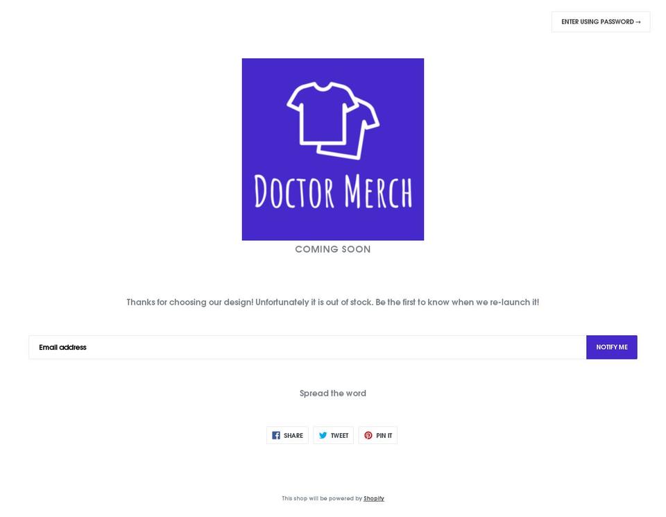 drmerch.com — Shopify storefront screenshot