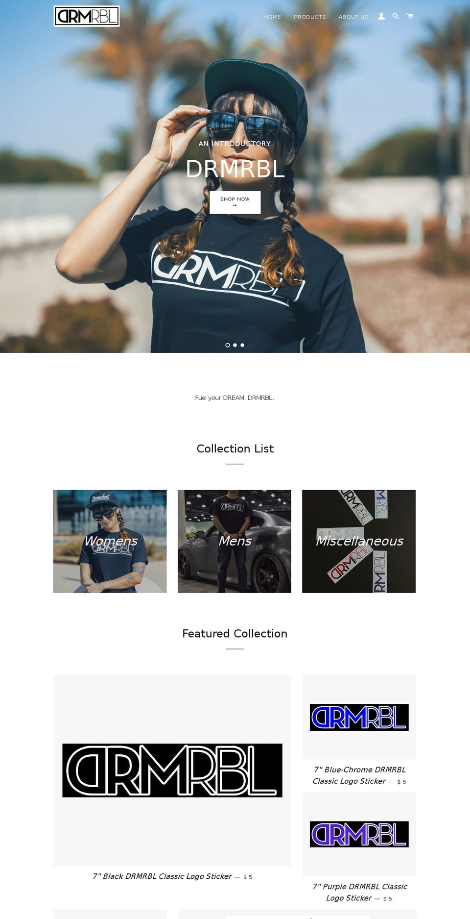 drmrbl.com shopify website screenshot