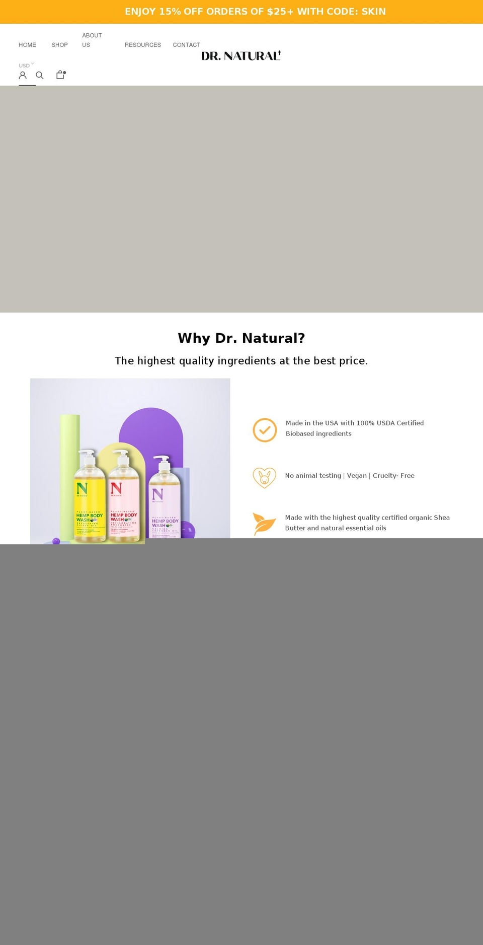 drnaturalusa.com shopify website screenshot