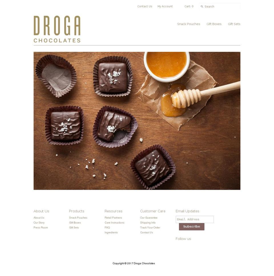drogaconfections.com shopify website screenshot