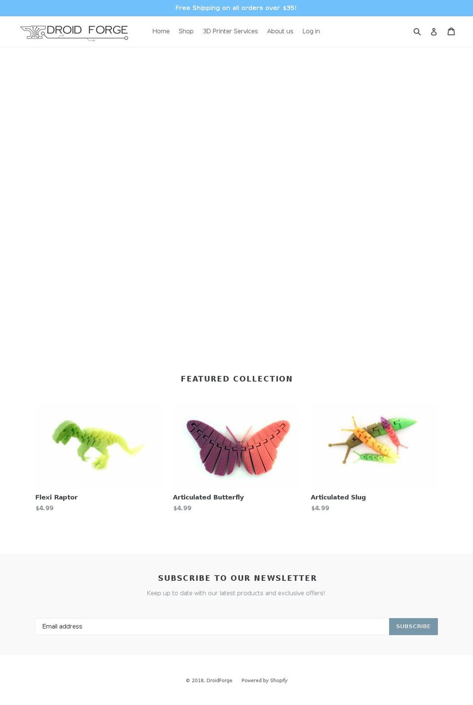 droidforge.com — Shopify storefront screenshot
