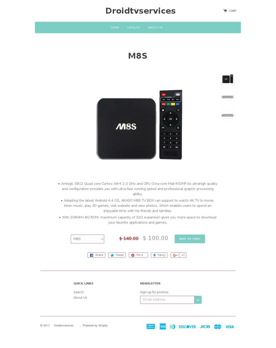 droidtv-services.com shopify website screenshot
