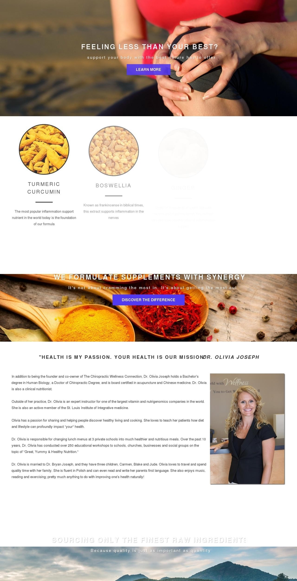 droliviajoseph.com — Shopify storefront screenshot