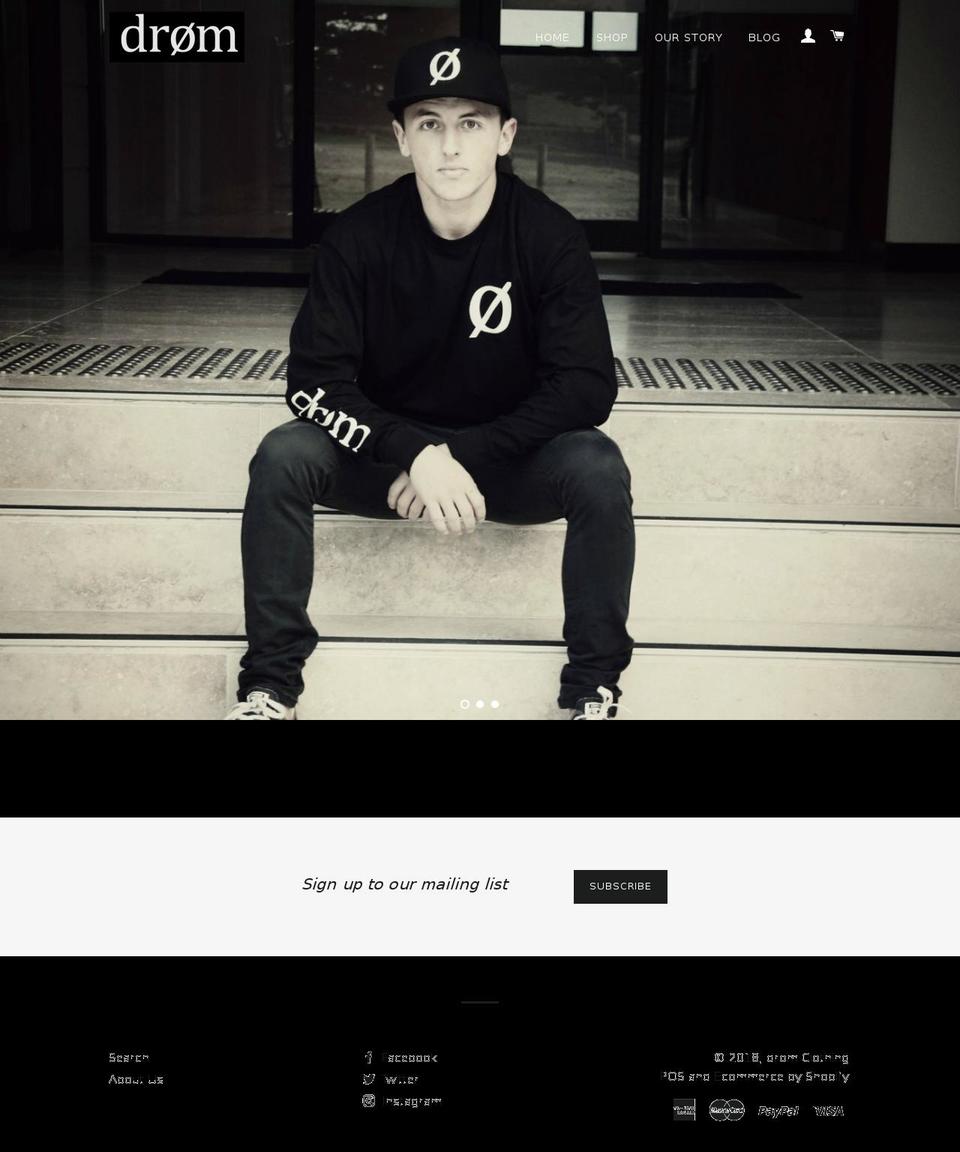 drom.com.au shopify website screenshot