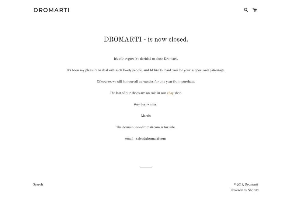 dromarti.com — Shopify storefront screenshot