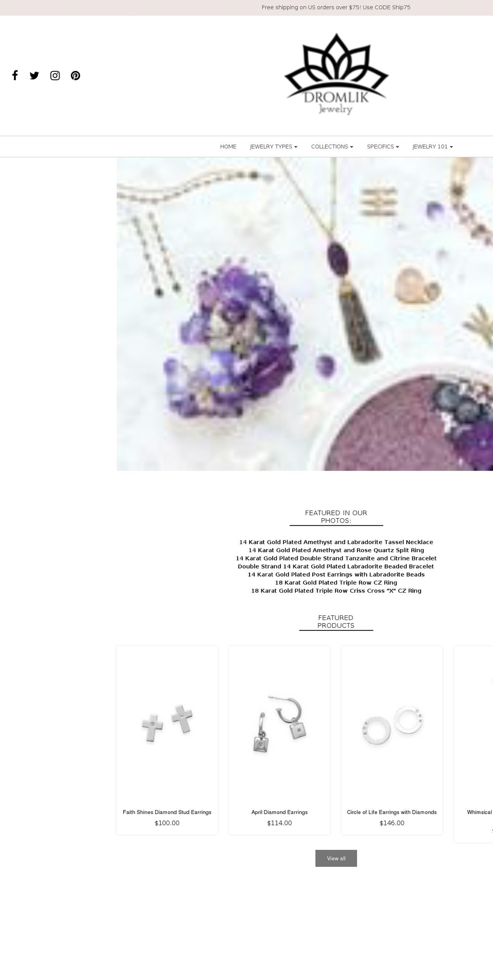 dromlik.com — Shopify storefront screenshot