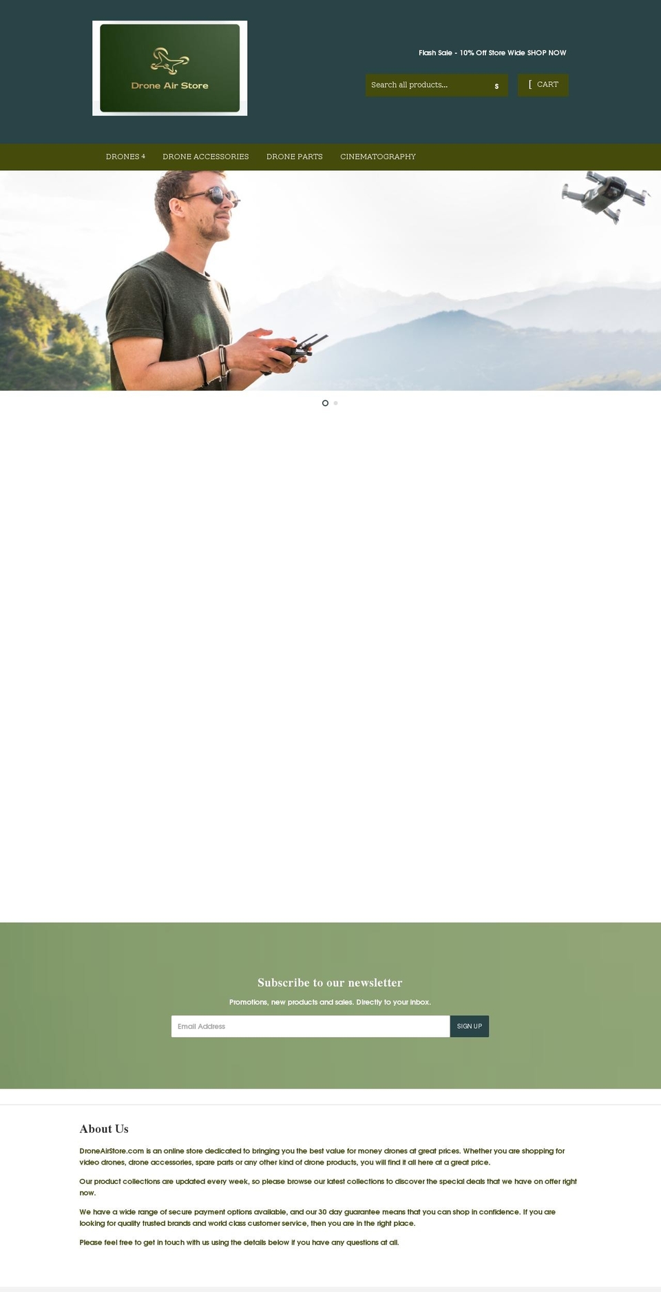 droneairstore.com shopify website screenshot