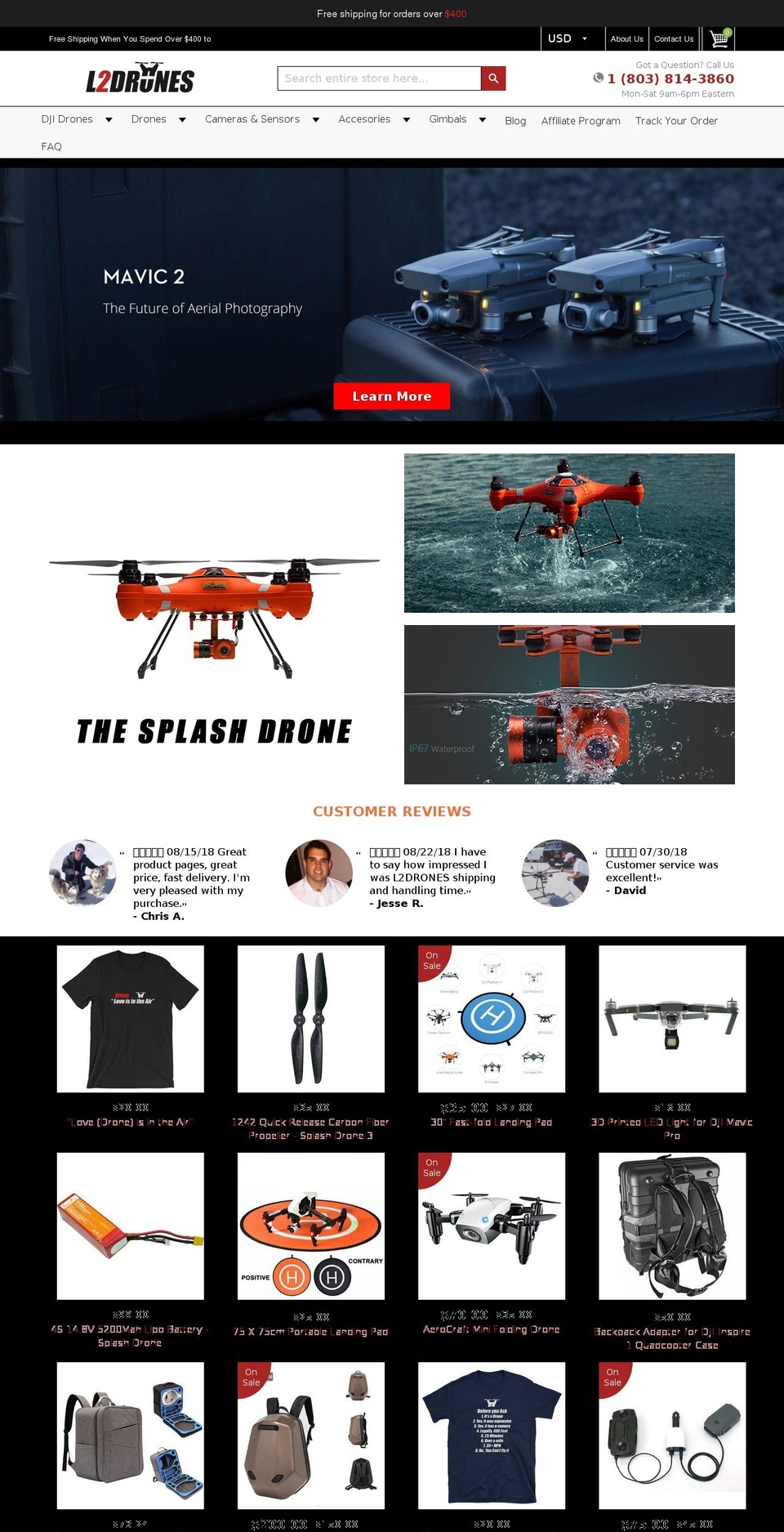 droneclothes.com — Shopify storefront screenshot