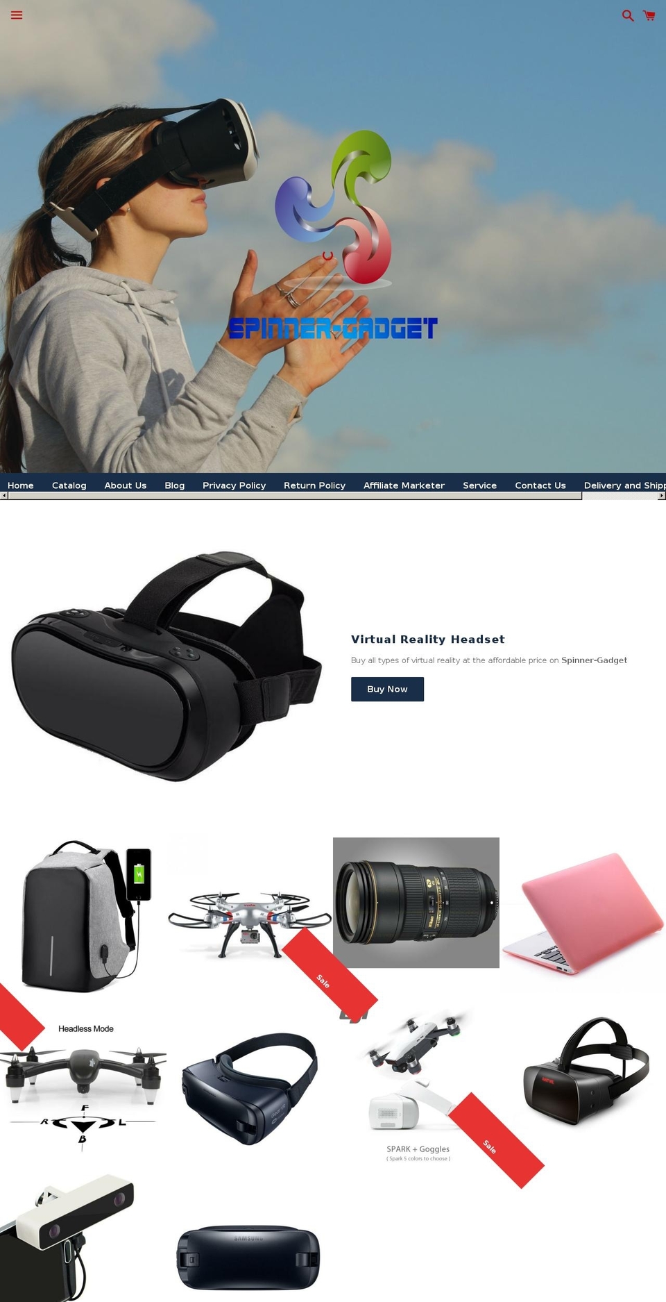 Copy of  Copy of Boundless with new slide today... Shopify theme site example drones-vr.com