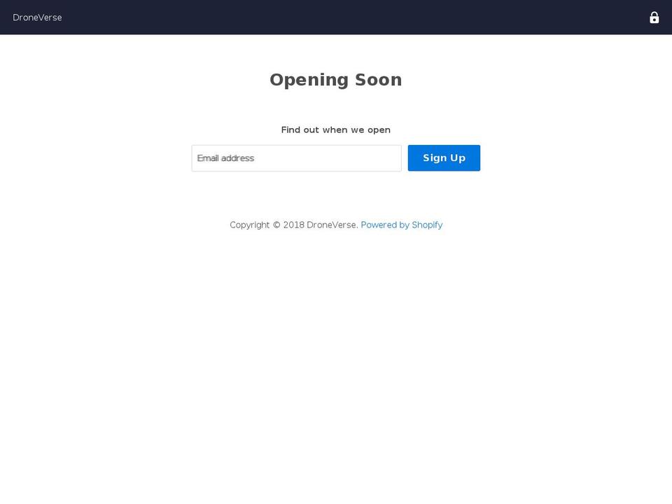 droneverse.com shopify website screenshot