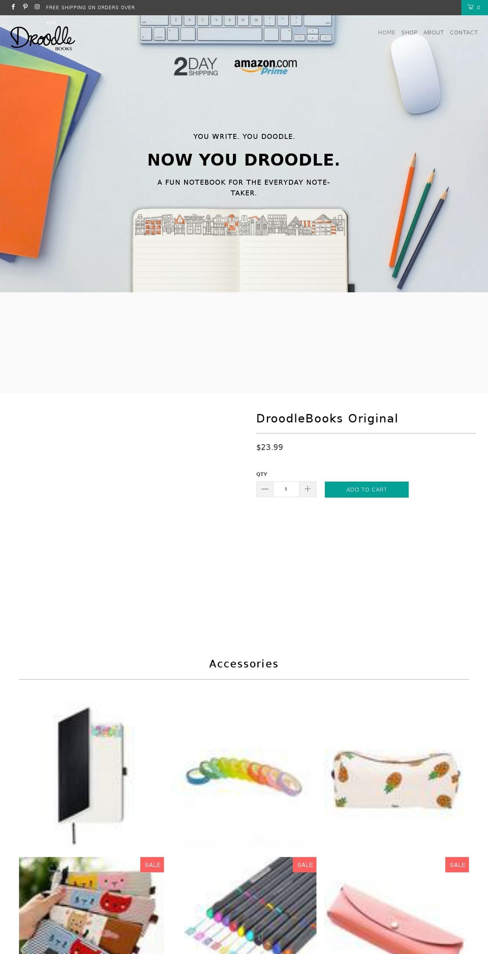 droodlebooks.com — Shopify storefront screenshot