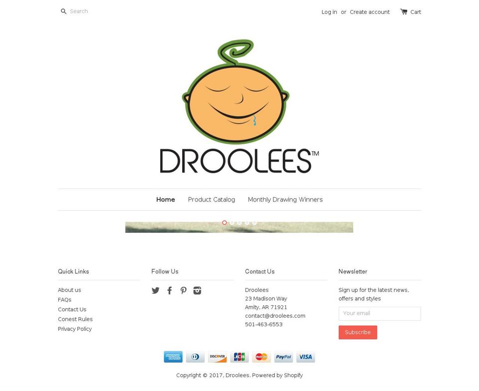 droolees.com shopify website screenshot