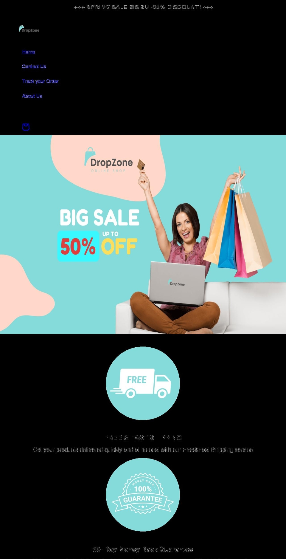 drop-zone.shop shopify website screenshot