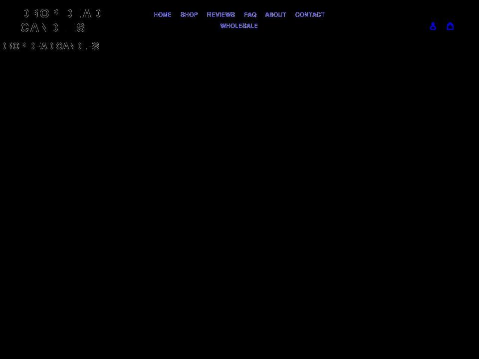 dropdeadcandles.com shopify website screenshot