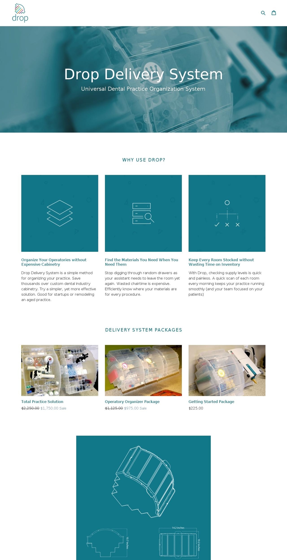 dropdeliverysystem.com — Shopify storefront screenshot