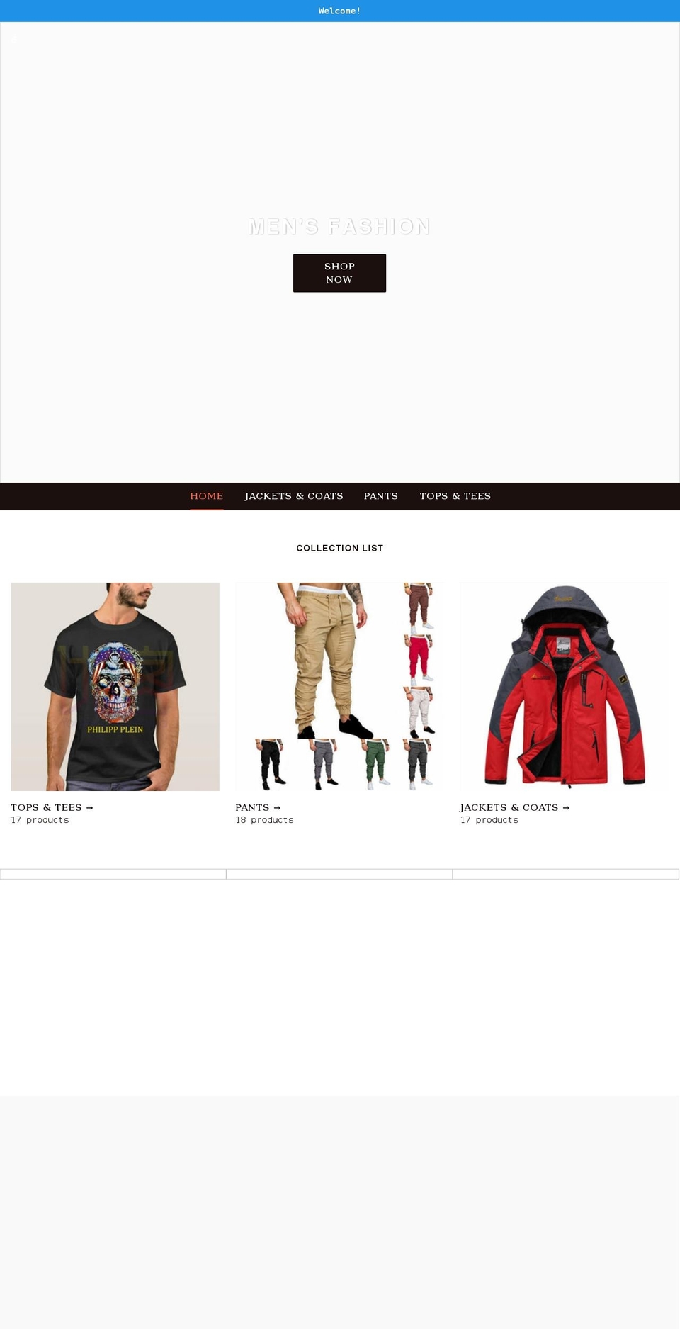 dropshiphome-mens-fashion.myshopify.com shopify website screenshot