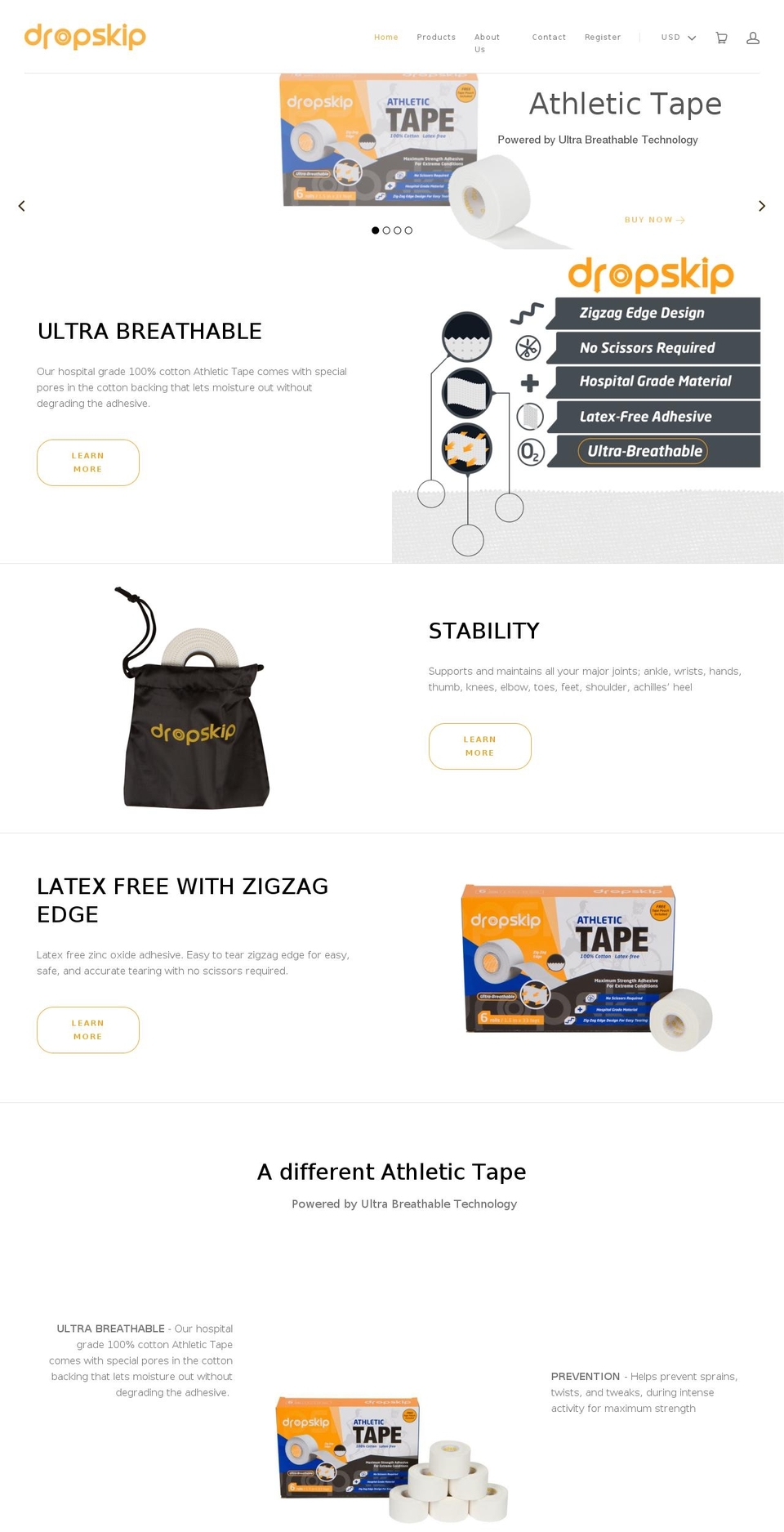 dropskip.com shopify website screenshot