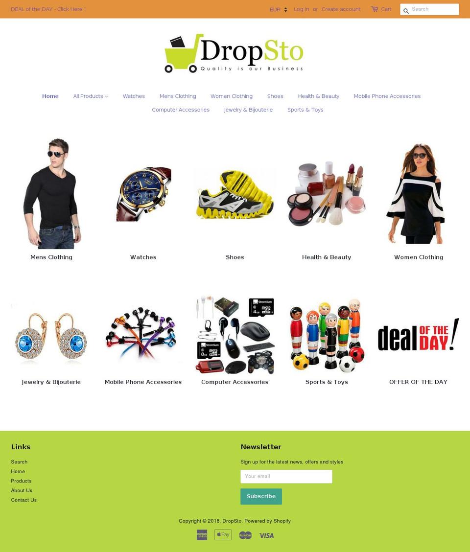 dropsto.com — Shopify storefront screenshot