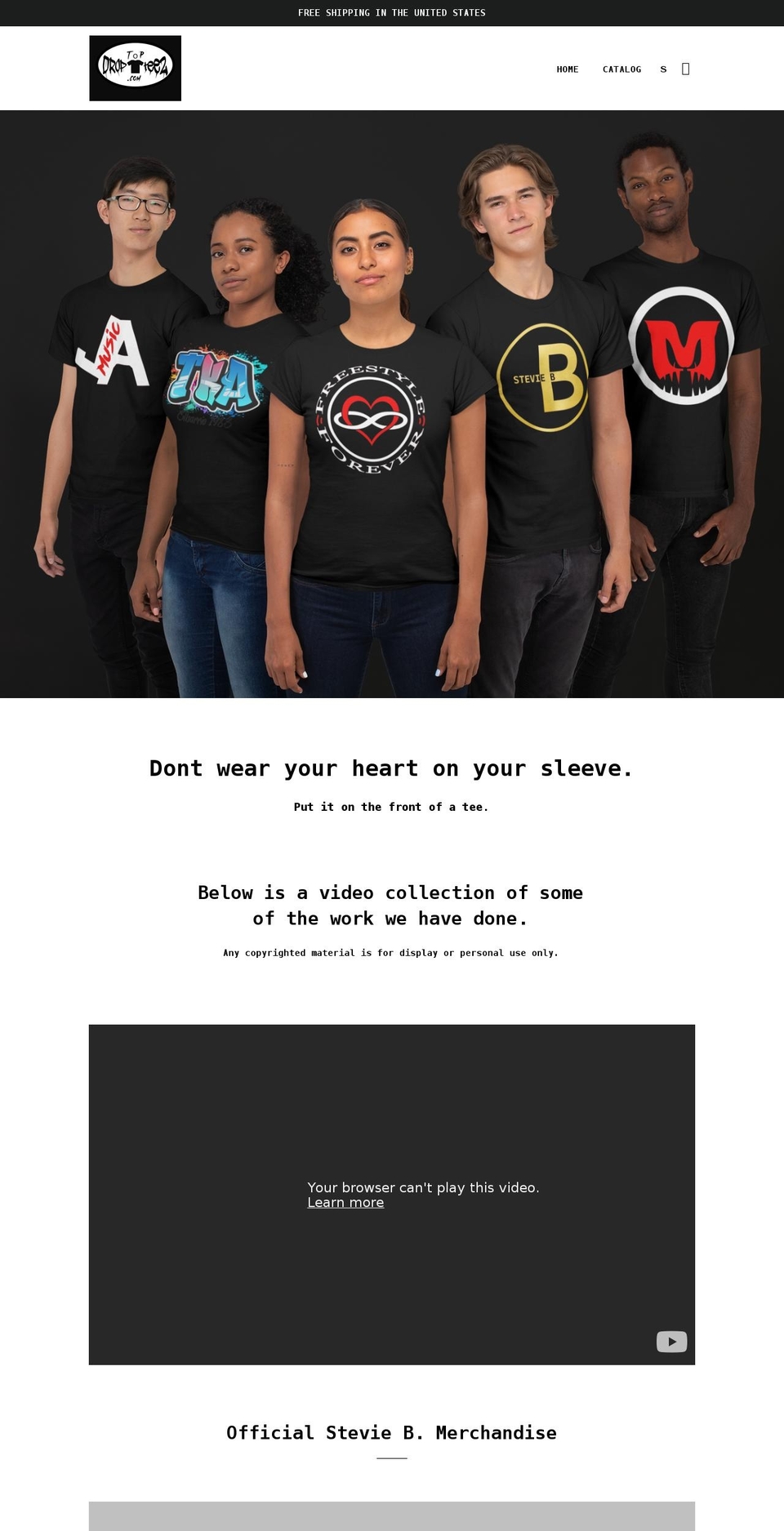 droptopteez.com shopify website screenshot