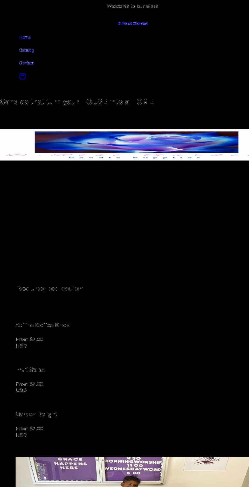 drosegarden.com shopify website screenshot