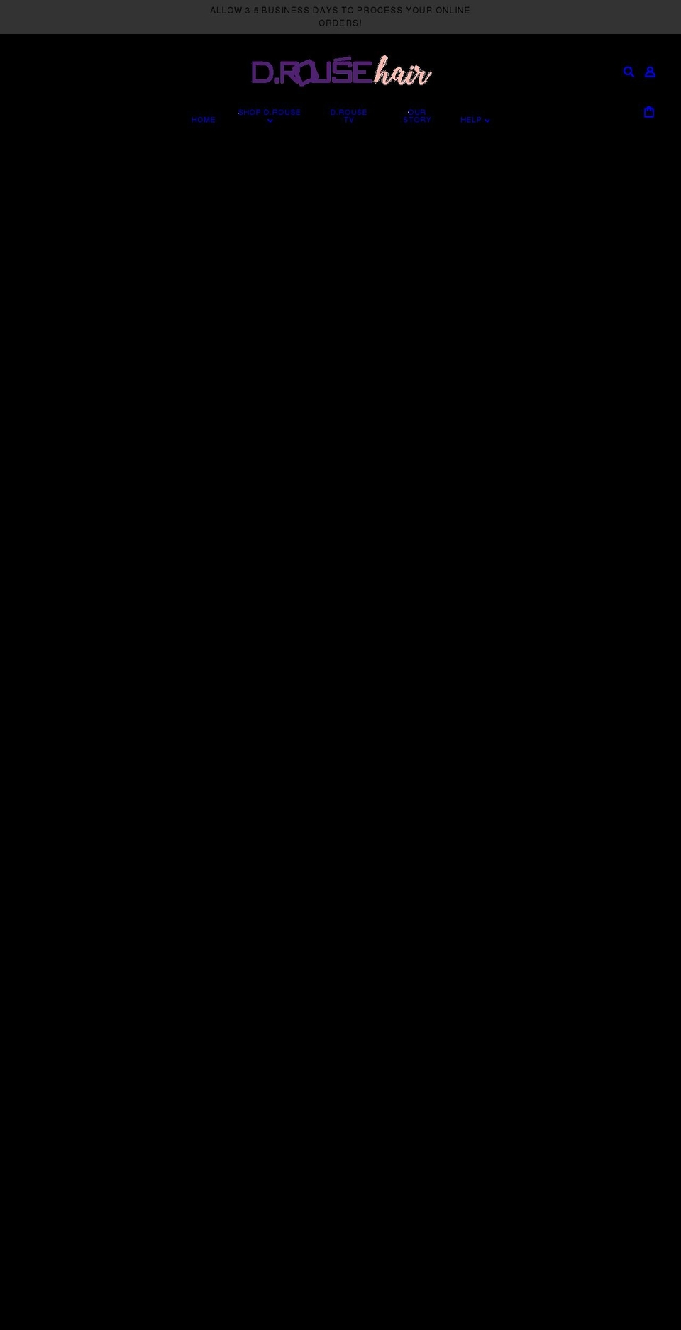 drousehair.com shopify website screenshot