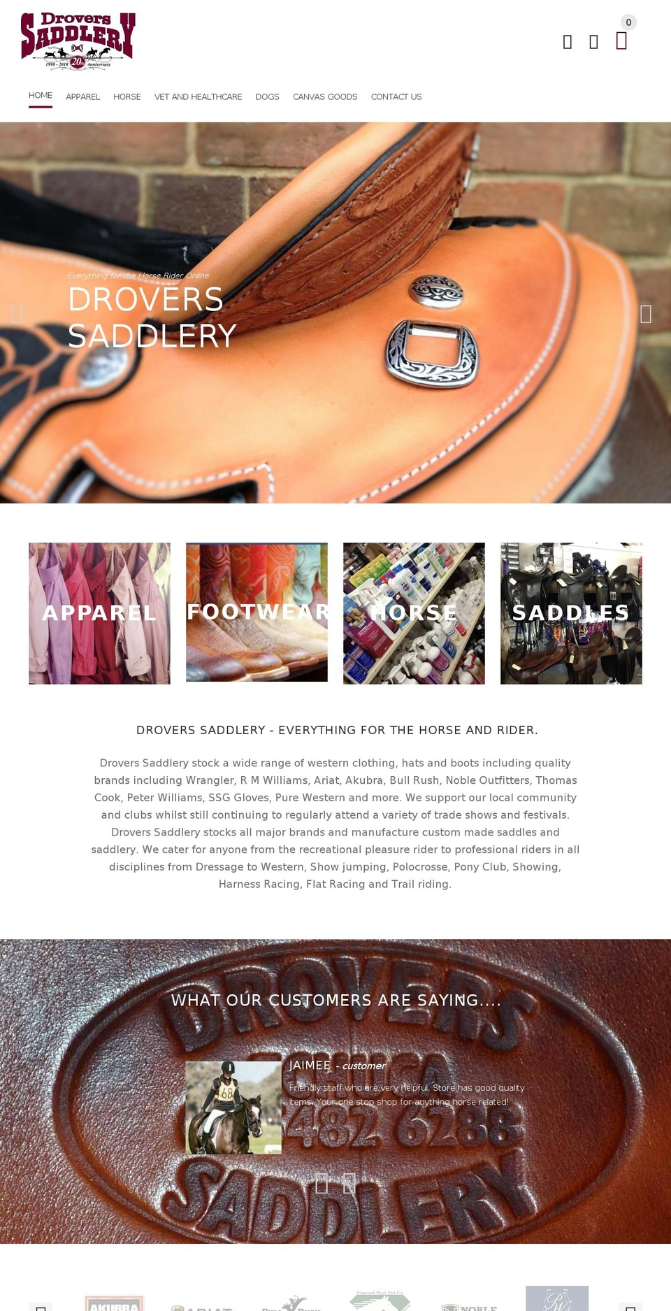 yourstore-v2-1-3 Shopify theme site example droverssaddlery.com.au