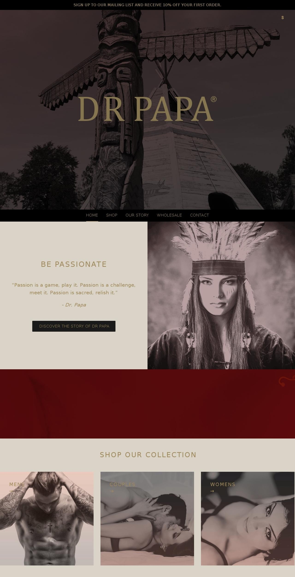 drpapa.ca shopify website screenshot