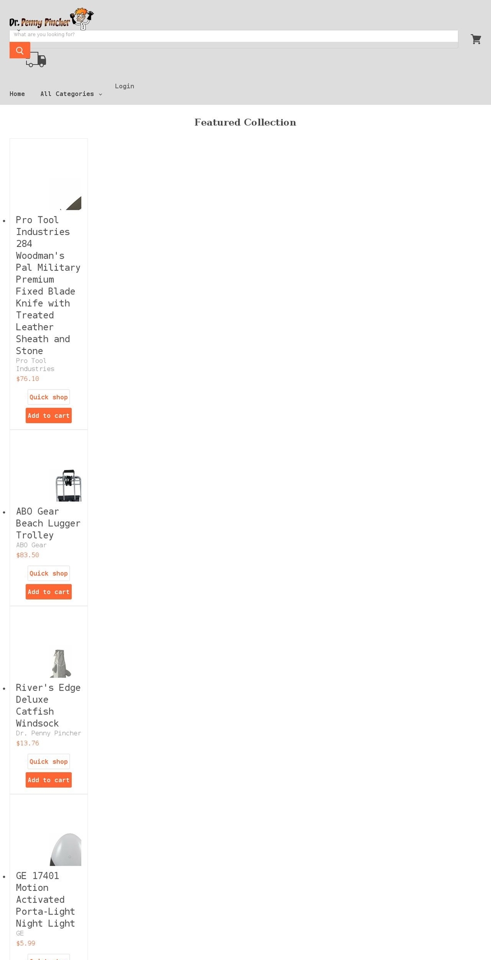 drpennypincher.com shopify website screenshot