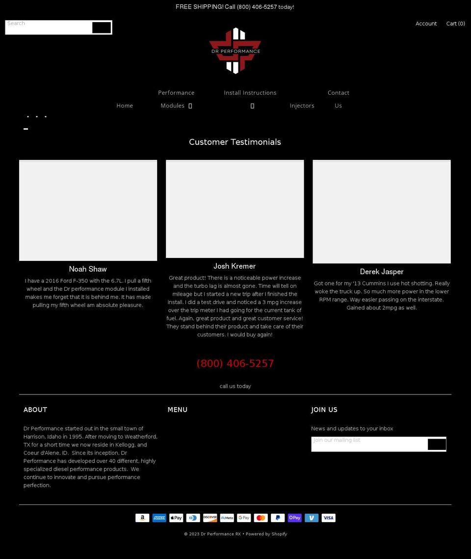 drperformancemodules.com — Shopify storefront screenshot