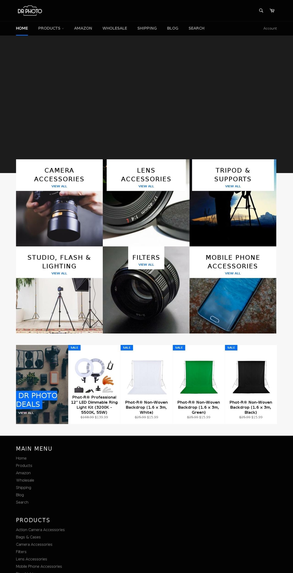 drphotovideo.com — Shopify storefront screenshot