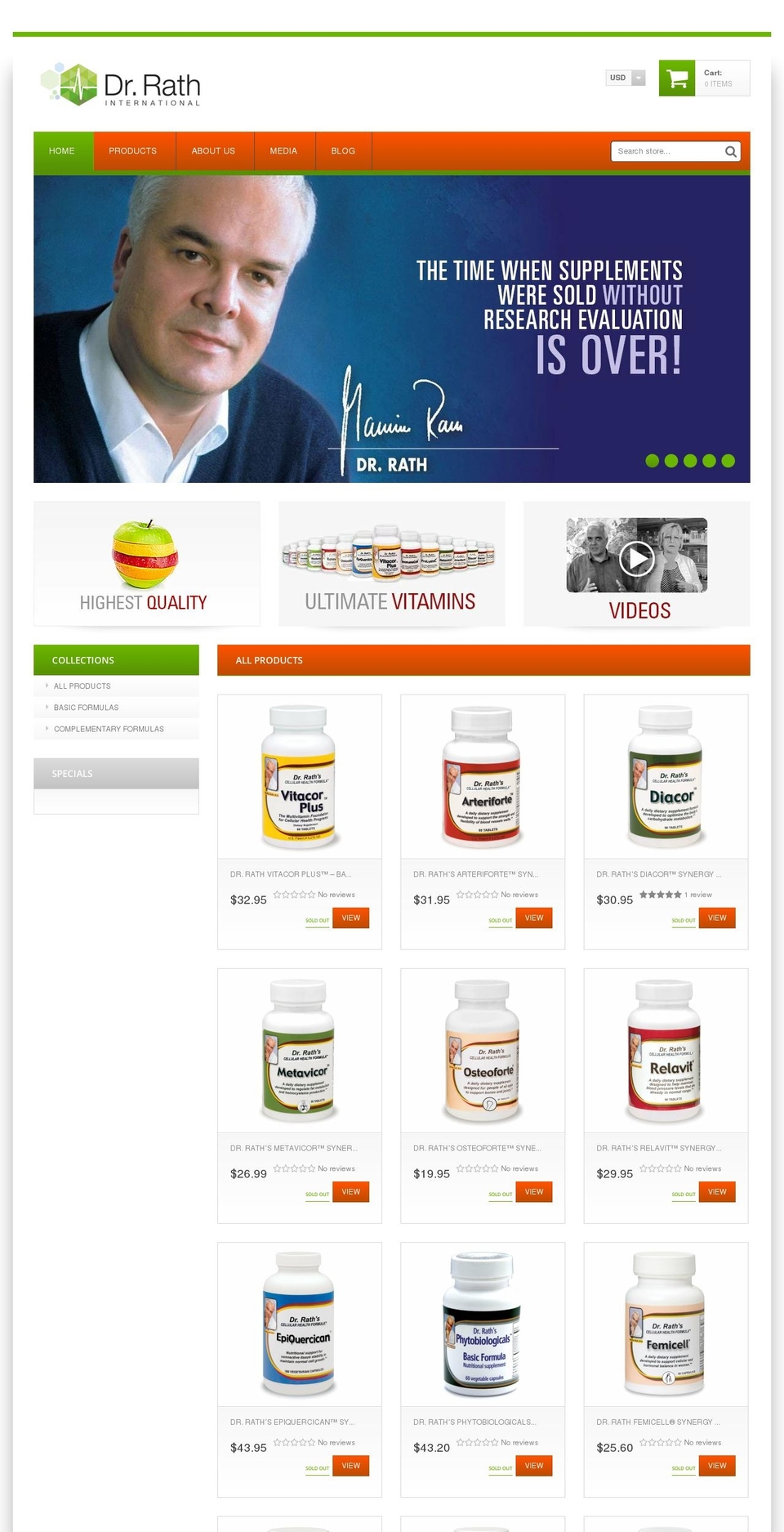 drrath.shop shopify website screenshot