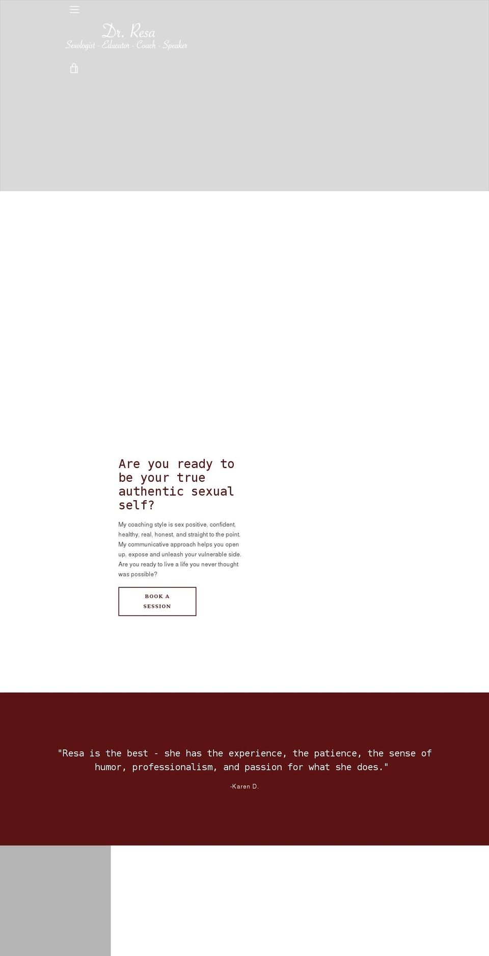 drresa.com shopify website screenshot