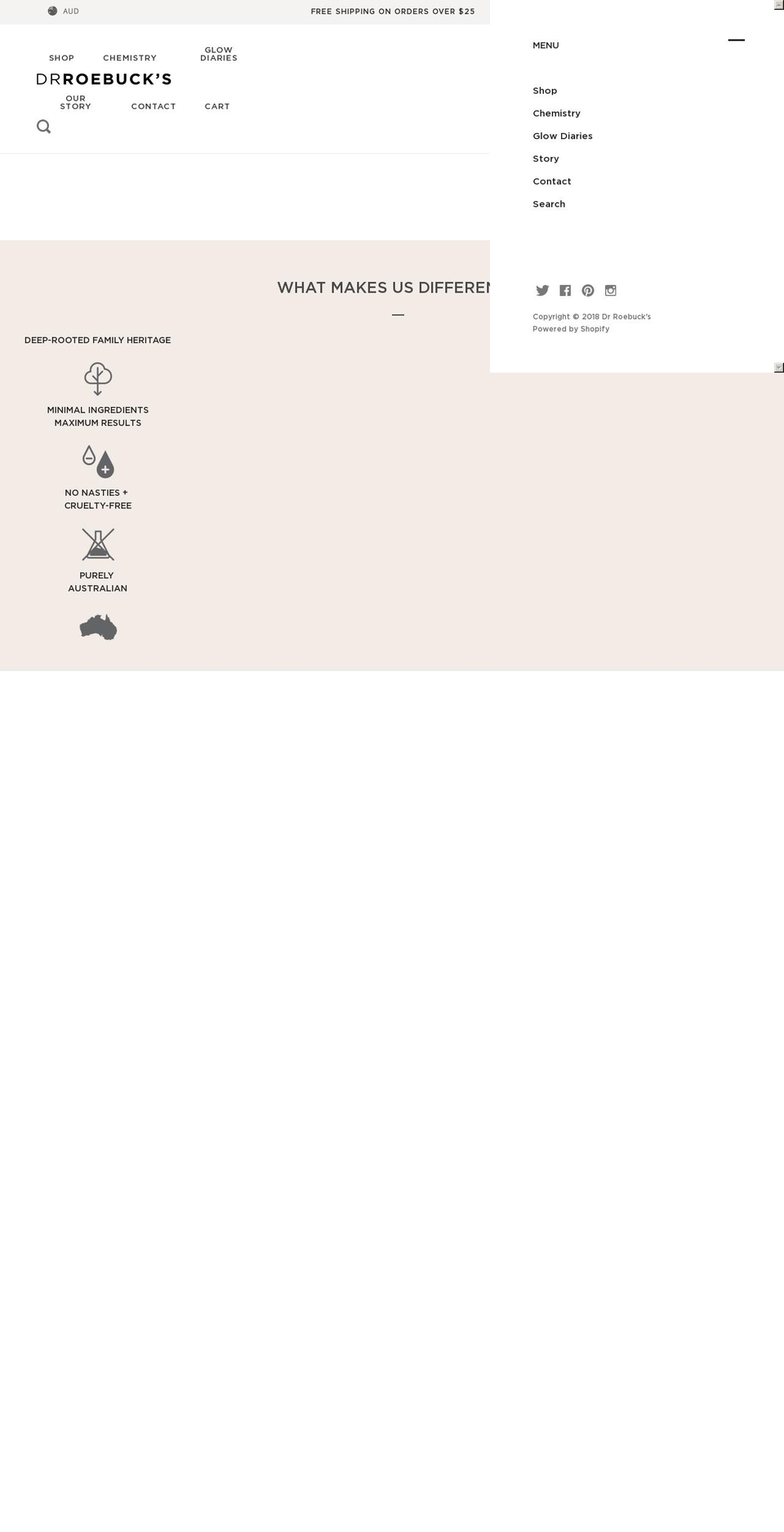 drroebucks.com.au shopify website screenshot