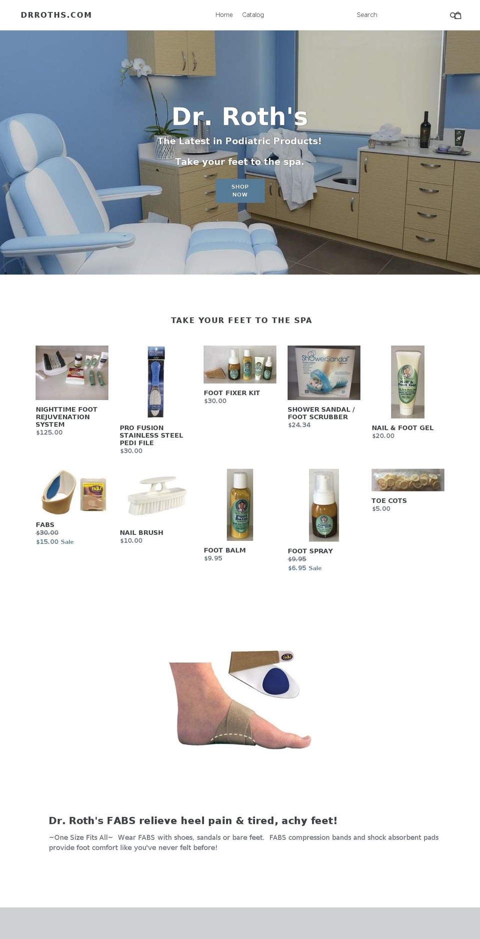 drroths.com shopify website screenshot