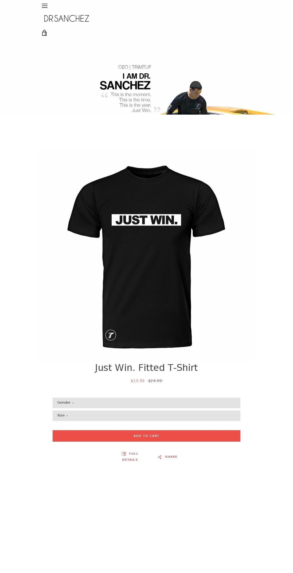 drsanchez.com — Shopify storefront screenshot