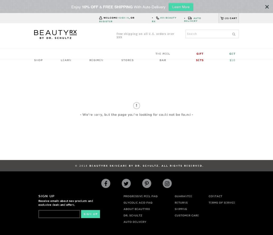 Beauty RX [Product and Header+Dr new page] Shopify theme site example drschults.com