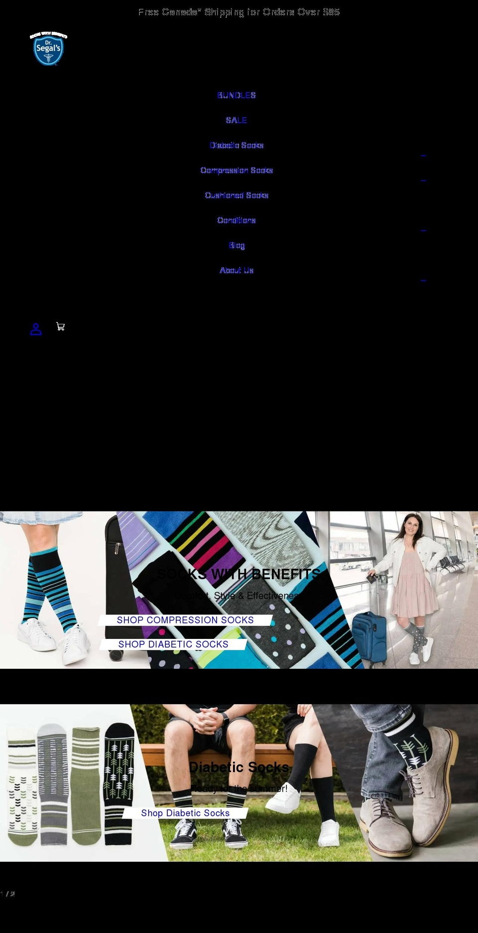 drsegals.ca shopify website screenshot