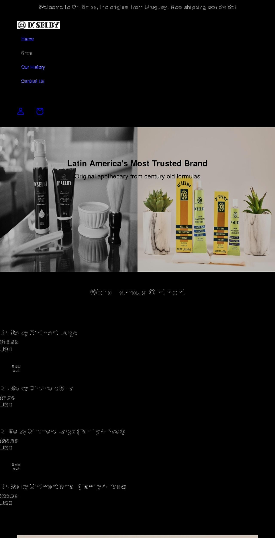 drselbyusa.com shopify website screenshot