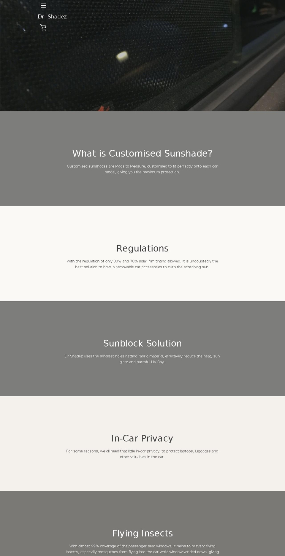 drshadez.com — Shopify storefront screenshot