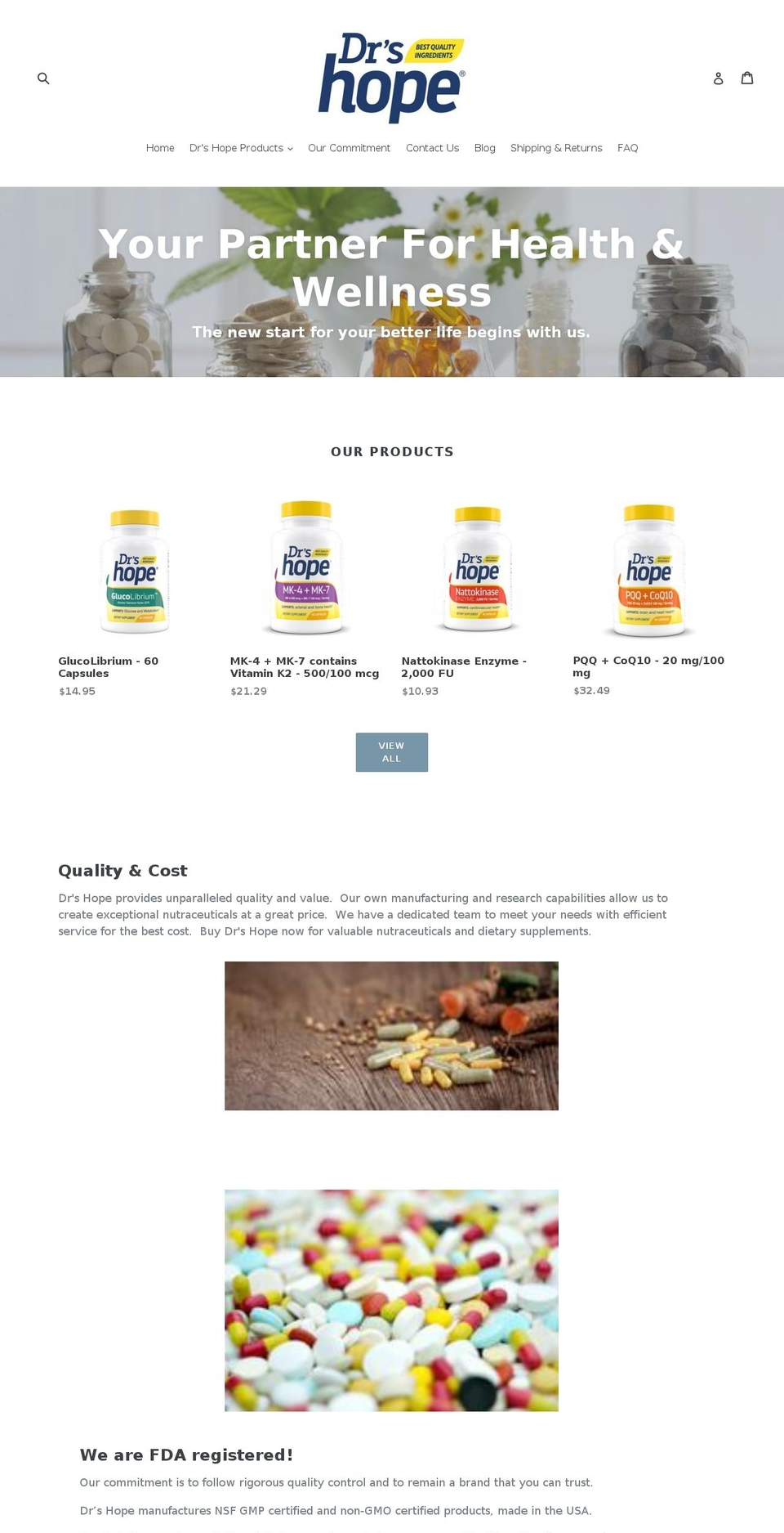 Elomus-v- Shopify theme site example drshope.com