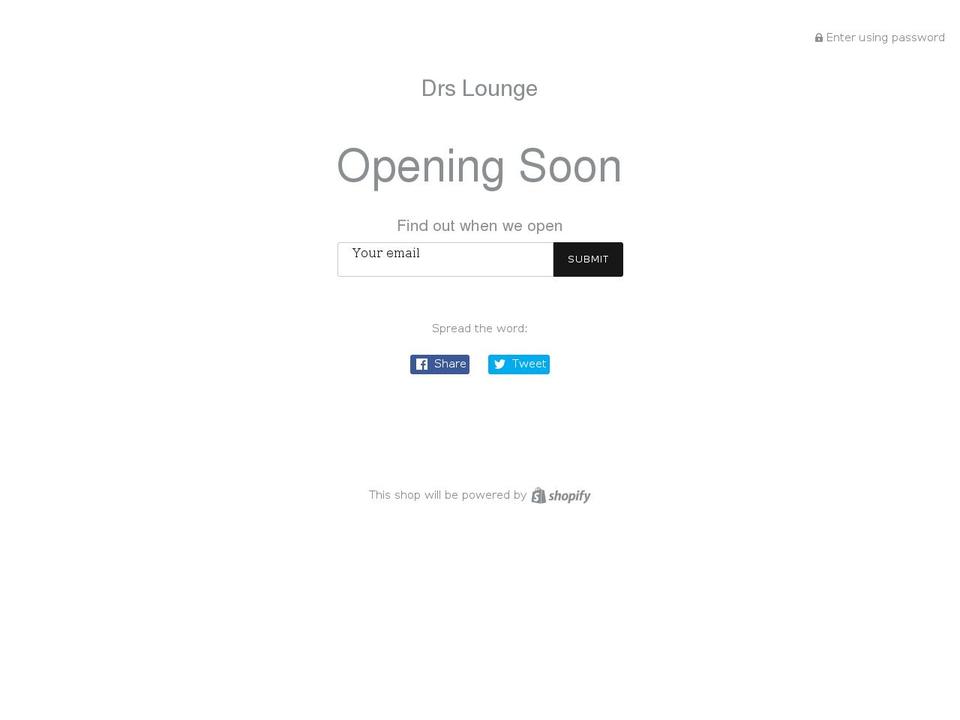 drslounge.com shopify website screenshot