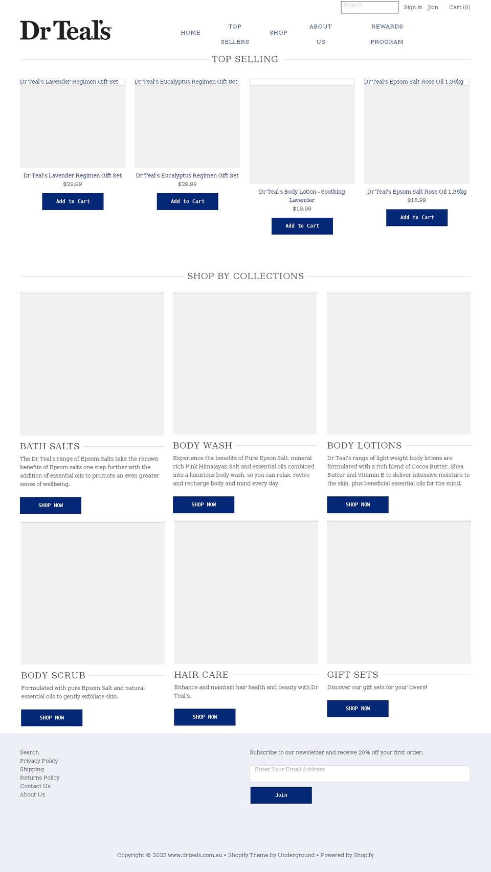 drteals.com.au shopify website screenshot