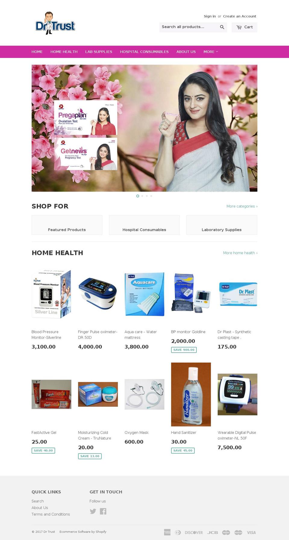 drtrust.in shopify website screenshot