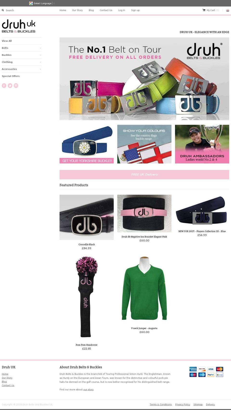 druhbeltsuk.com — Shopify storefront screenshot