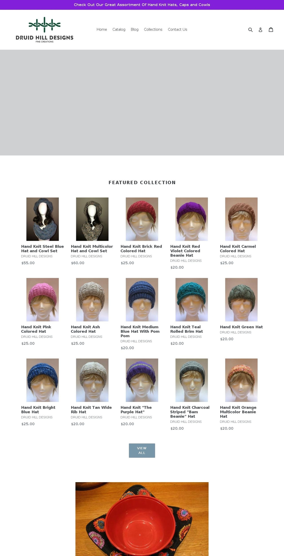 druidhillcrafters.com — Shopify storefront screenshot