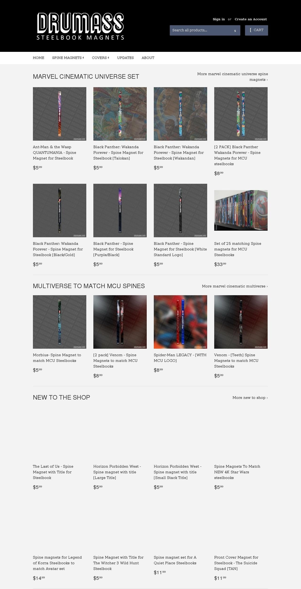 drumass.com shopify website screenshot