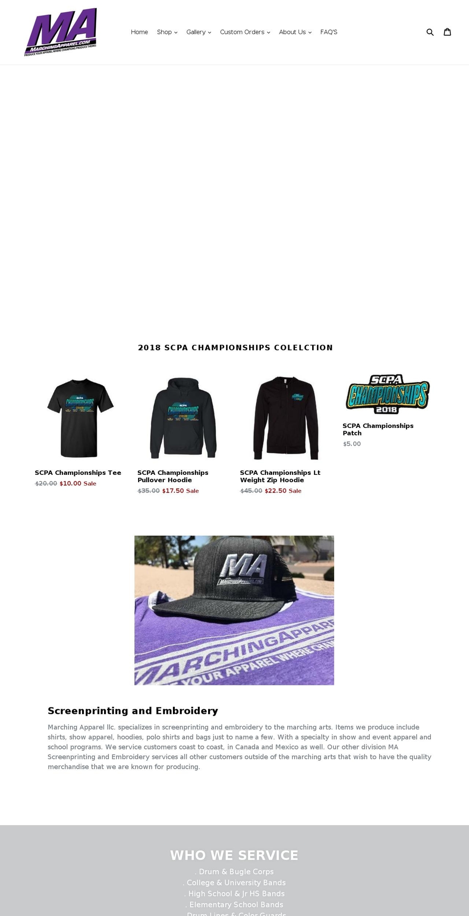 drumlinetshirts.com — Shopify storefront screenshot