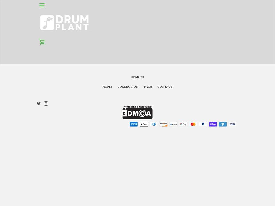 drumplant.net shopify website screenshot