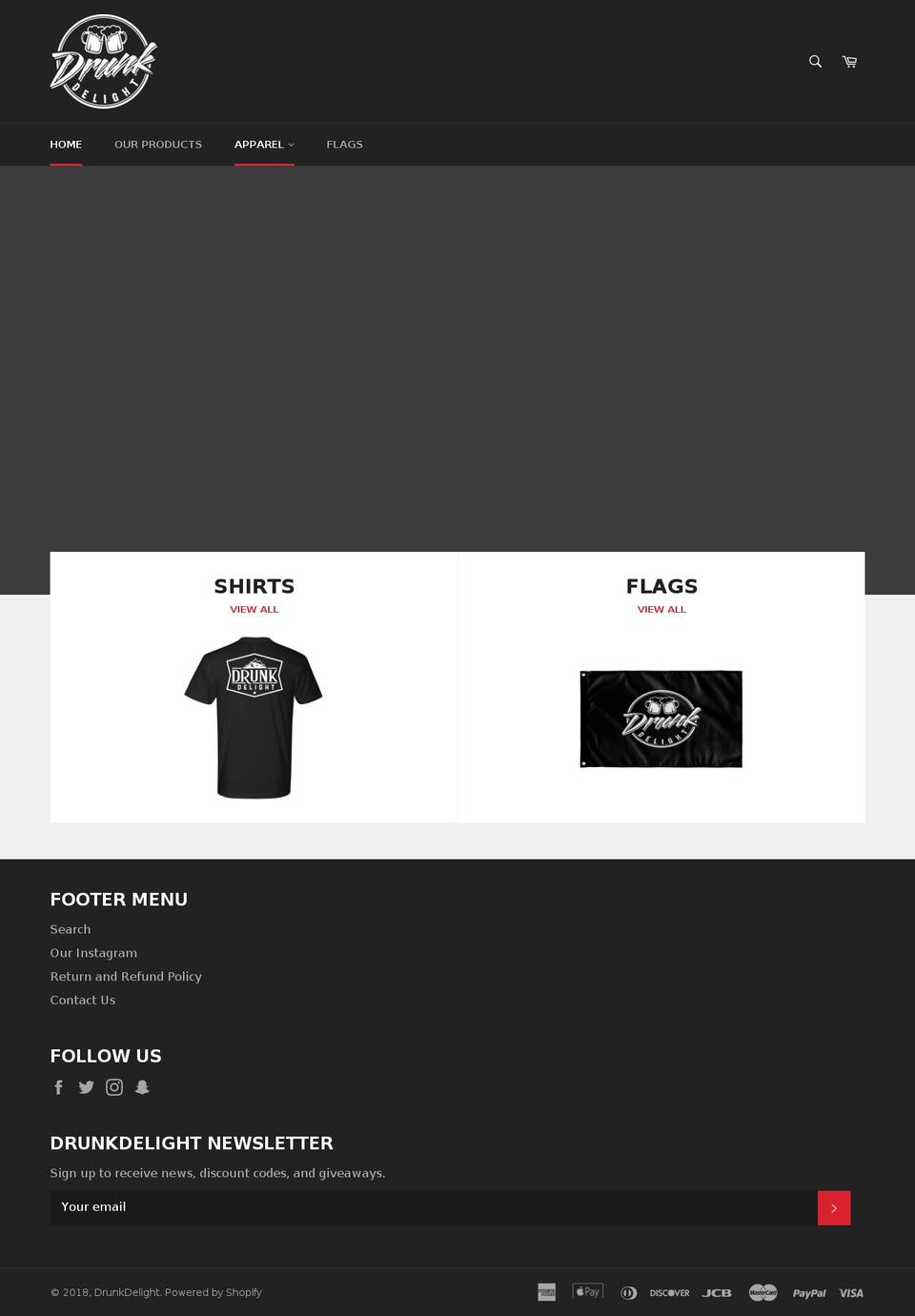 drunkdelight.com — Shopify storefront screenshot