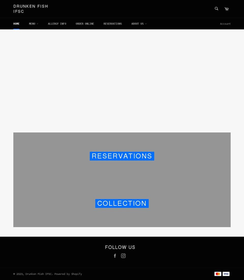 drunkenfish.ie shopify website screenshot